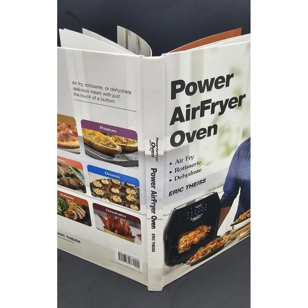 Power AirFryer Oven Cookbook Eric Theiss First Edition Like New Hardcover